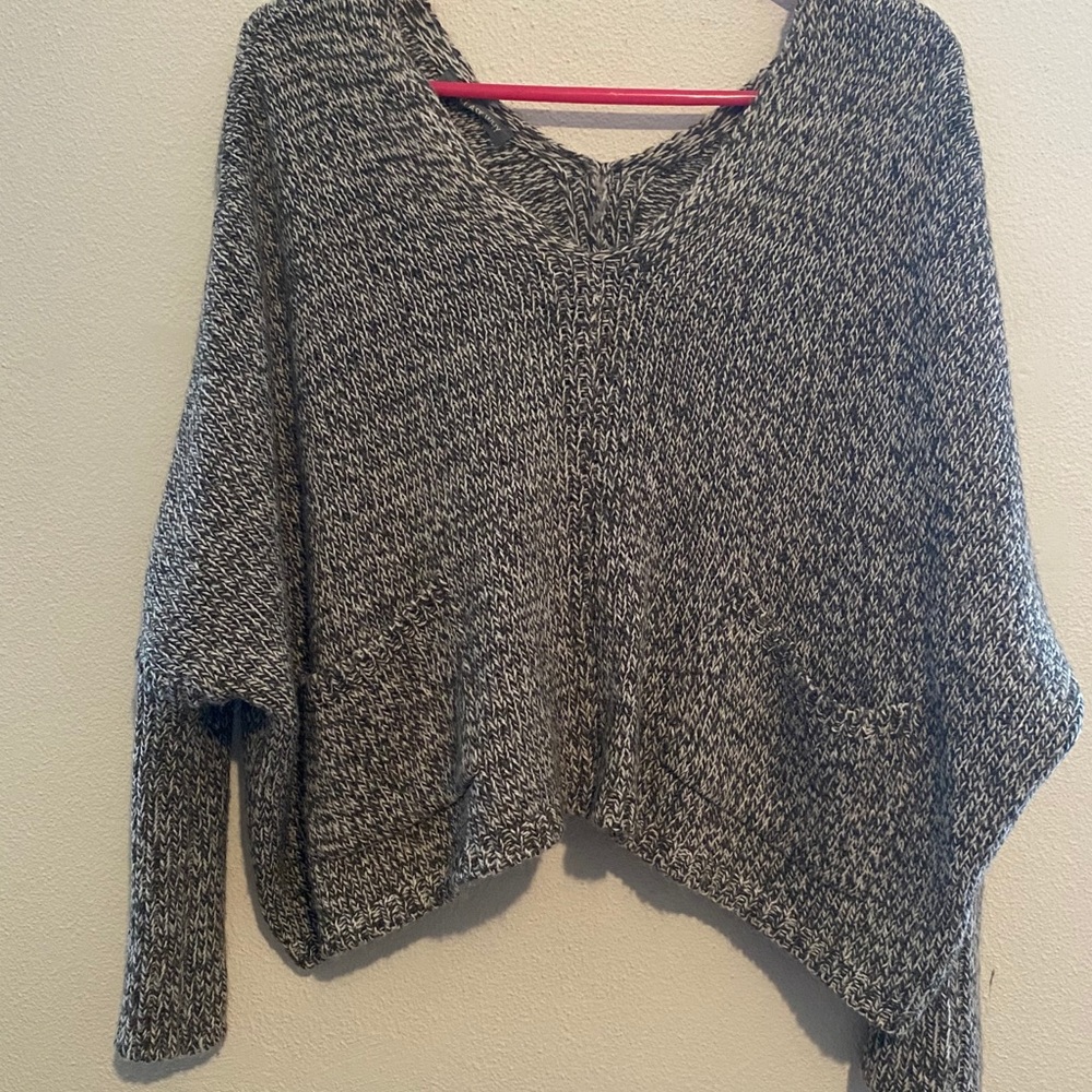 AE Oversized Knit Sweater with front Pockets